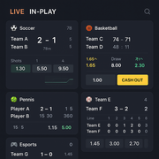 WinShark - Live In-Play Betting - Real-Time Odds